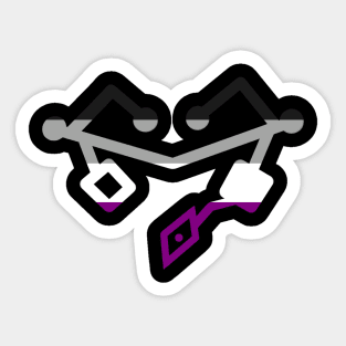 Asexual Pride Heart Sticker